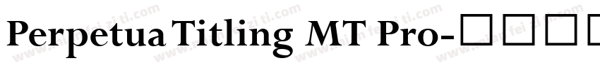 Perpetua Titling MT Pro字体转换